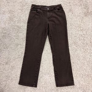 Vintage Lee chocolate brown relaxed fit mid-rise straight leg jeans